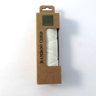 BAMBOO CORD BLEACHED 0.8mm X 50M #