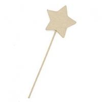 LITTLE PAPER MACHE STAR WAND 1 PC - Click for more info