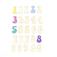LITTLE WOOD NUMBERS 25 PC ^ - Click for more info