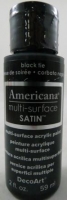 DECOART AMERICANA MUTLISURFACE SATIN BLACK TIE 59mL # - Click for more info