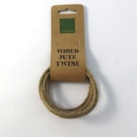 WIRED JUTE TWINE 3mmX2m NATURAL # - Click for more info