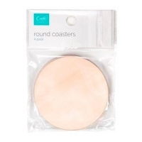 CRAFTSMART ROUND COASTER 10x10CM, 3mm, 4 pack - Click for more info