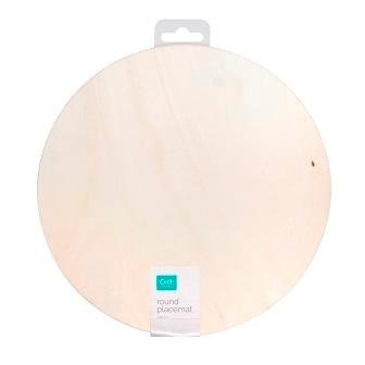 CRAFTSMART PLYWOOD PLACEMAT ROUND 1PC - Click for more info