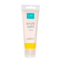 CRAFTSMART ACRYLIC 75ML YELLOW - Click for more info