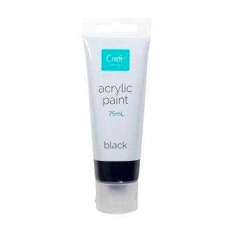 CRAFTSMART ACRYLIC 75ML BLACK - Click for more info