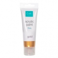 CRAFTSMART ACRYLIC 75ML GOLD - Click for more info