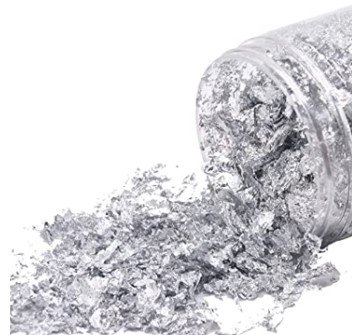 GLASS COAT RESIN MIX-IN FOIL FLAKES SILVER 0.8G - Click for more info