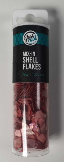 GLASS COAT RESIN MIX-IN SHELL FLAKES ROSE 100G - Click for more info
