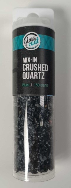 GLASS COAT RESIN MIX-IN QUARTZ CRUSH BLACK 150G - Click for more info
