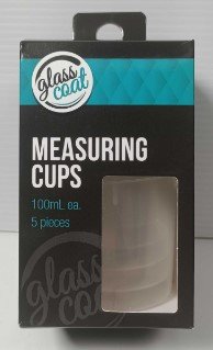 GLASS COAT MEASURING CUP 100 ML 5PC - Click for more info