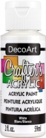 DECOART CRAFTERS ACRYLIC WHITE 59mL - Click for more info