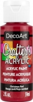 DECOART CRAFTERS ACRYLIC CHRISTMAS RED 59mL - Click for more info