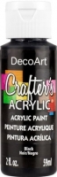 DECOART CRAFTERS ACRYLIC BLACK 59mL - Click for more info