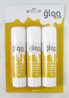 GLOO KIDS GLUE STICK WHITE 25 GM 3 PC - Click for more info