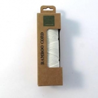 BAMBOO CORD BLEACHED 0.8mm X 50M # - Click for more info