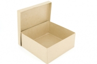 PAPER MACHE BOX HAT MED SQUARE 17.5X7.5cm 1 PC # - Click for more info