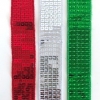 SEQUIN RIBBON CHRISTMAS 2.5cm X 1 M SET OF 3 - Click for more info