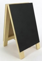 WOODEN CHALKBOARD EASEL DOUBLE-SIDED 1 PC # - Click for more info